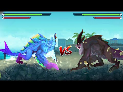 Evolución del tiburón hambriento: juego del monstruo gigante ABYSSAURUS Vs BEHELLMOUTH