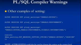 Digging Deep Into Oracle PL/SQL Compiler Warnings