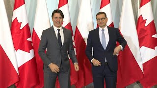 Canadian PM meets Polish counterpart in Warsaw | AFP