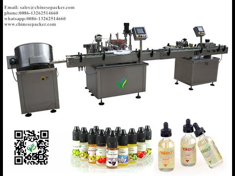 e-liquid bottle unscrambler filling plugging screw capping labeling machines for e-juice e-liquid bottle unscrambler filling plugging screw capping labeling machines for e-juice