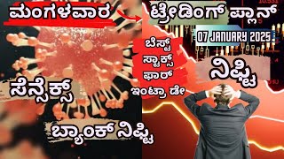 #ಮಂಗಳವಾರ |07/01/2025|#ನಿಫ್ಟಿ,#ಬ್ಯಾಂಕ್ ನಿಫ್ಟಿ #ಸೆನ್ಸೆಕ್ಸ್ #ಬೆಸ್ಟ್ ಸ್ಟಾಕ್ಸ್ #hmpvvirus