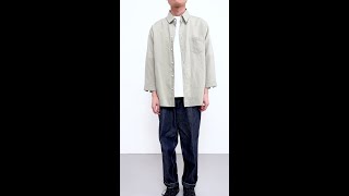 【Sonny Label】リネン七分袖シャツ