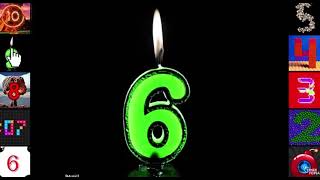 10 second countdown timer: Candles theme