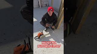 MŁODY NA BUDOWIE CZ. 387 #bricklayer #praca #śmieszne #kierownik #humor #funnyvideo #funny