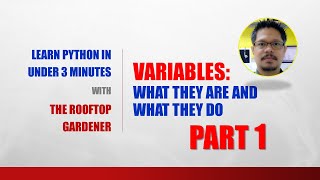 Python For Beginners in 3 Minutes | What is a Variable? Part 1