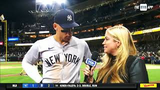 AARON JUDGE'YK Respond to comments after the match