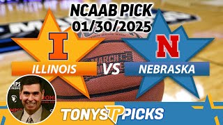 Illinois vs. Nebraska Pick 1/30/25 NCAAB Pick Prediction