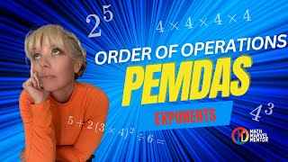 Introduction to PEMDAS with Exponents | Order of Operations | 6th Grade Math