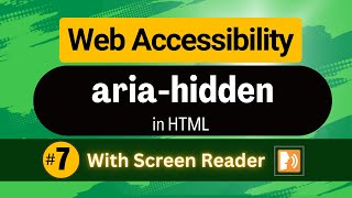 Aria-hidden attribute in HTML | HTML for Web Accessibility