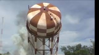 water tower explosive demolition