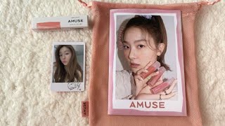 Review : AMUSE Dew Velvet (Seulgi photocard and mini poster)