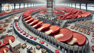 How To Process Lingzhi Mushrooms In A Processing Factory - Reishi Mushroom Harvest And Processing