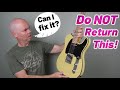 Can this guitar be saved? Bald Shredder to the rescue! Boya & Ziqi Tele Style Guitar #guitarreview