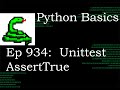 Python Basics Tutorial Unittest Assert True || Unittest Module Series