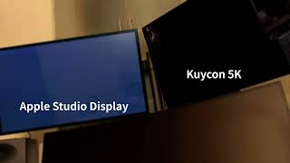 Apple Studio Display VS kuycon 5K (wake up speed) 喚醒測試