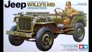 How to Build the  Willys MB Jeep 1:35 Scale Tamiya Model Kit #35219 Review