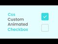 Css Custom Animated Checkbox | Styling Checkbox | Pure Css Tutorial | Code With Harsh
