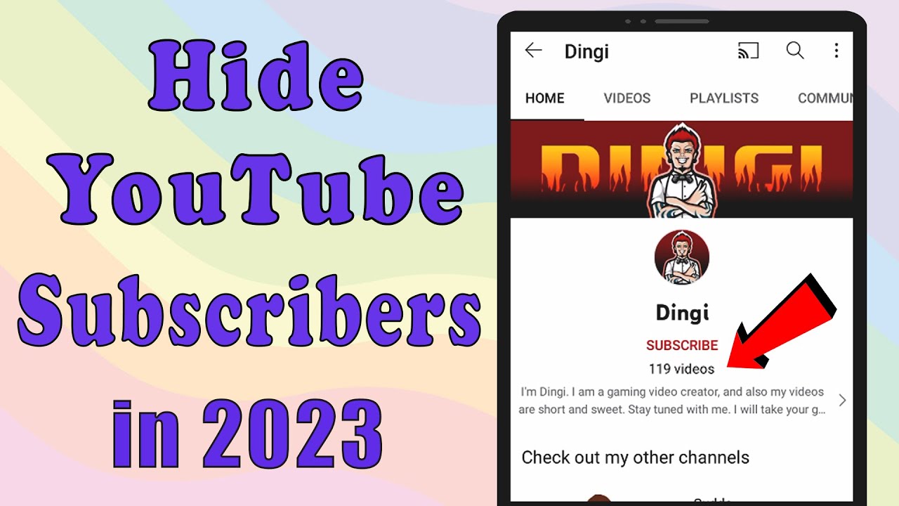 How To Hide Subscribers On YouTube 2023 || Youtube Subscriber Hide 2023 ...