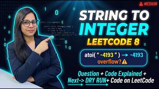 LeetCode 8 - String to Integer (atoi) | FAANG Interview Question Explained! #dsa #leetcode #java