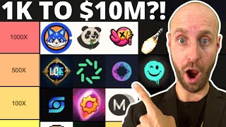 🔥TOP 10 BEST *TINY* CRYPTO ALTCOINS TO TURN $1K INTO $10M?! (DON'T MISS OUT!!!)