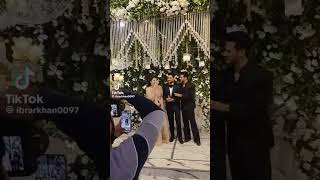 Ch hamza Ahmad ka walimah ceremony 🥰 kanwalaftab Zulqarnain new walima look #youtubeshorts #trending