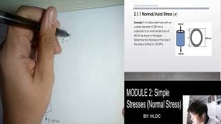 MODULE 2 (part 1) - Normal Stresses