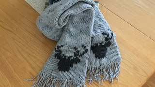 Winter Scarf ~ Addi, Sentro, Circular Knitting