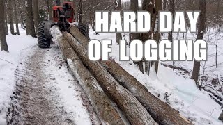 Hard day of logging and dealing with life’s struggles