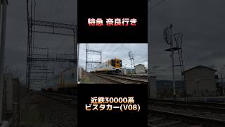 近鉄特急30000系 (V08編成) ビスタカー 特急 奈良行き #shorts #近鉄特急 #近鉄 #ビスタカー #30000系