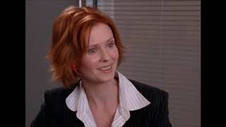 SATC Miranda hanldes boss like a boss