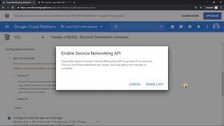 How to provision Cloud SQL instance with Private IP address?