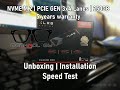 PNY CS3030 250GB M 2 SSD Unboxing  Installation Speed test