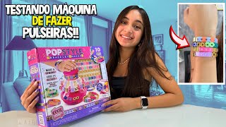 ABRINDO E TESTANDO MÁQUINA DE FAZER PULSEIRAS | O MUNDO DE LARISSA