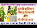 तुलसी और शालिग्रामजी विवाह की सच्ची ओर पौराणिक कथा | Tulsi और Shaligram Vivah Ki Pouranik Katha |