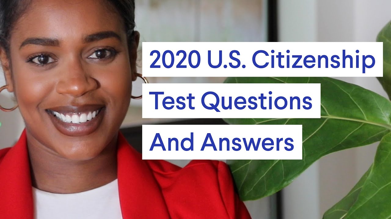 U.S. Citizenship Test Questions And Answers - YouTube