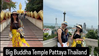 Visited the most famous Buddha temple in Pattaya,With the best view of the city and the ocean