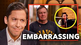 EMBARRASSING: Bill Belichick Interview INTERRUPTED by 24-Year-Old Girlfriend