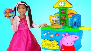 Emma Pretend Play with Peppa Pig Kitchen Cooking Toy Playset