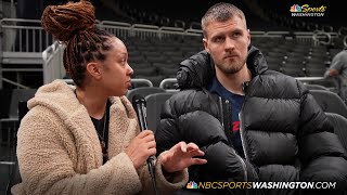 EXCLUSIVE: Kristaps Porzingis reacts to winning Eastern Conference Player of the Week | NBCSW