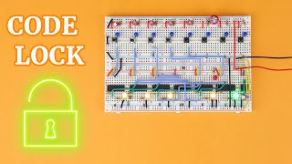 CD4017 code lock with wrong code detection
