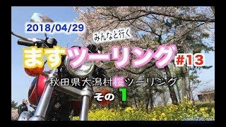 【FXDL】＜ますツー#13＞ 秋田県大潟村桜菜の花ロード その1 [ローライダー][ハーレー]