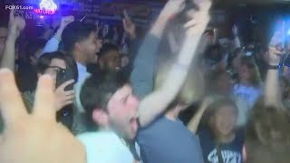 UConn fans in frenzy after blowout win over Arkansas to advance to Elite 8