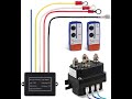 WATERWICH 12V 250A Winch Solenoid Relay  Wireless Winch Remote Control Kit  2000-5000lbs Winch.