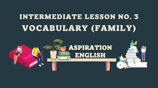 Lesson 3 - Intermediate English Vocabulary- Family | Learn English | Aspiration English