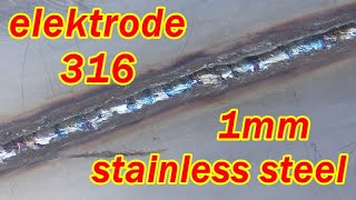 How to weld a thin stainless material with the stick method.