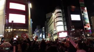 渋谷スクランブル交差点2016-2017カウントダウン