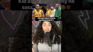 Kid asks lebron why he sacrificed kobe😨👹 #explorepage #jesus #news #reels #share #trending #viral