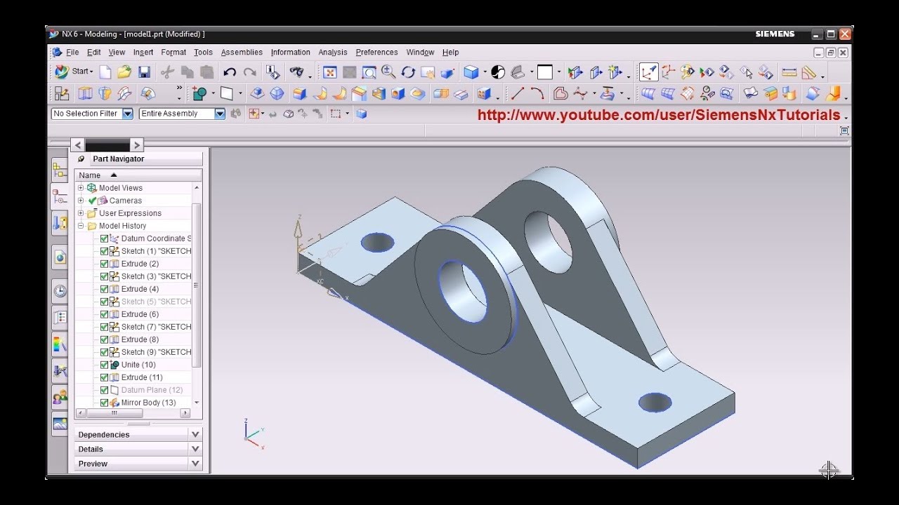 Unigraphic Nx Modeling Basic Commands Tutorial Part2