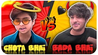 CHOTA BHAI VS BADA BHAI 😇⚡😈 | MINKU VS RAJ | @RajGrover005