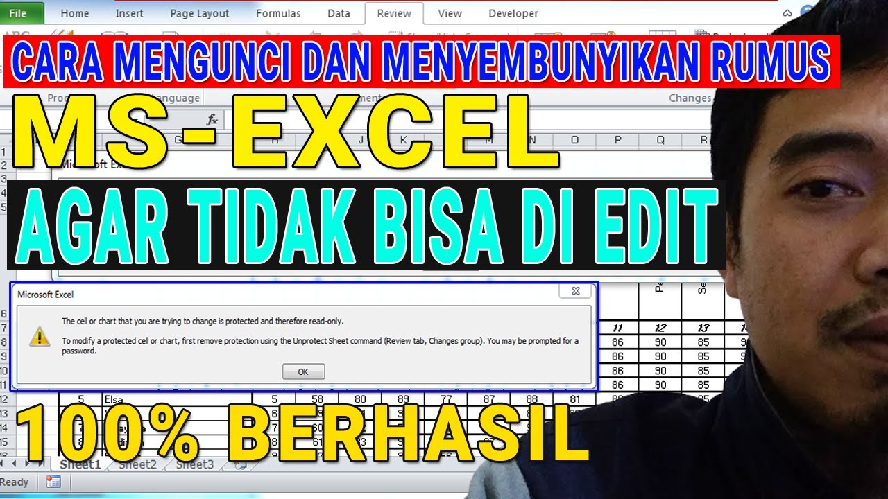 Cara Mengunci Rumus Excel Dan Menyembunyikan Rumus Di Excel Tidak ...